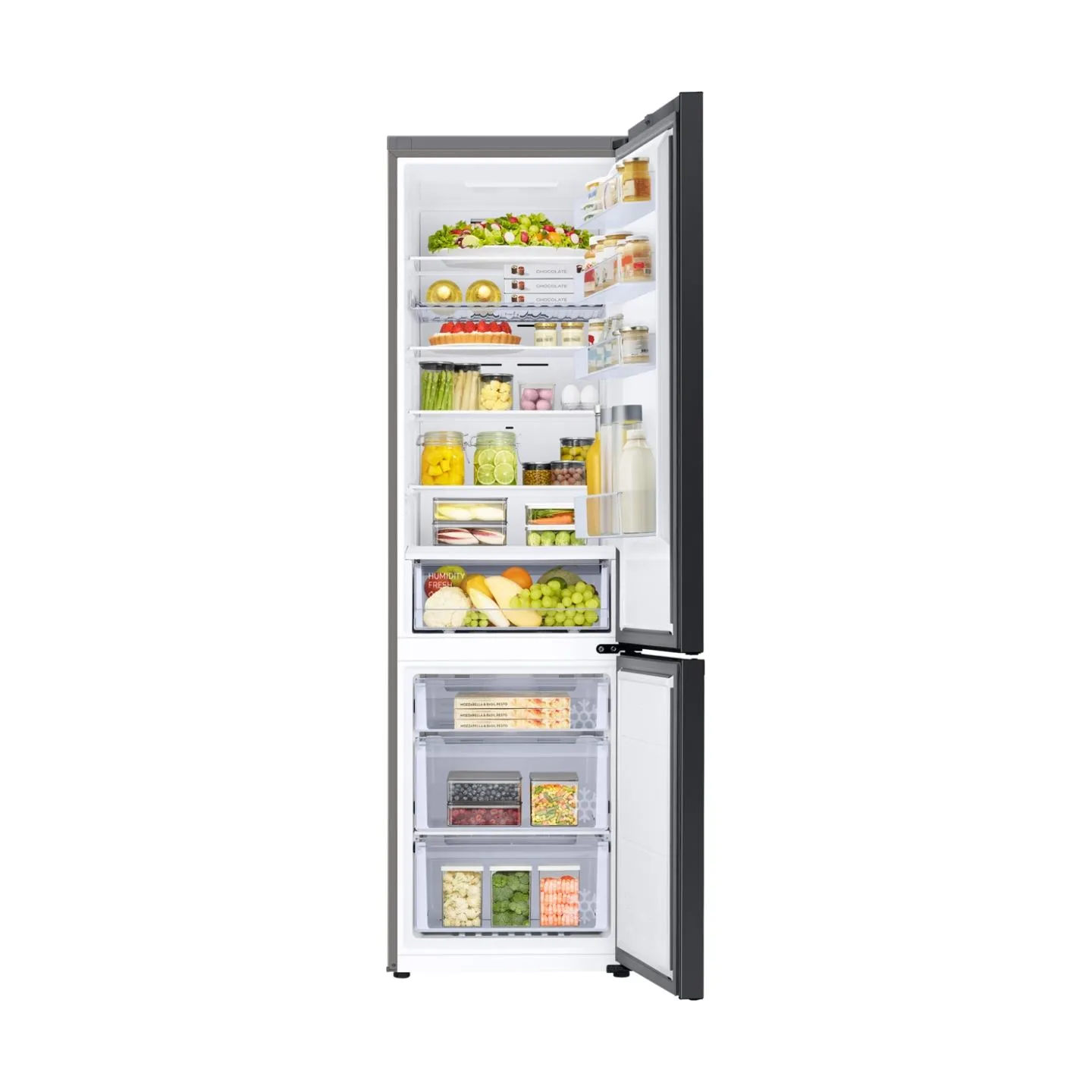 Samsung Refrigerator RB38C6B2E22/EF, height 203cm, 390l, Energy class E, freezer 114l, fridge 276l / RB38C6B2E22/EF