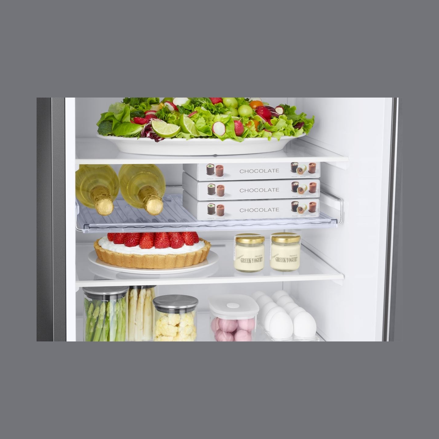 Samsung Refrigerator RB38C6B2E22/EF, height 203cm, 390l, Energy class E, freezer 114l, fridge 276l / RB38C6B2E22/EF