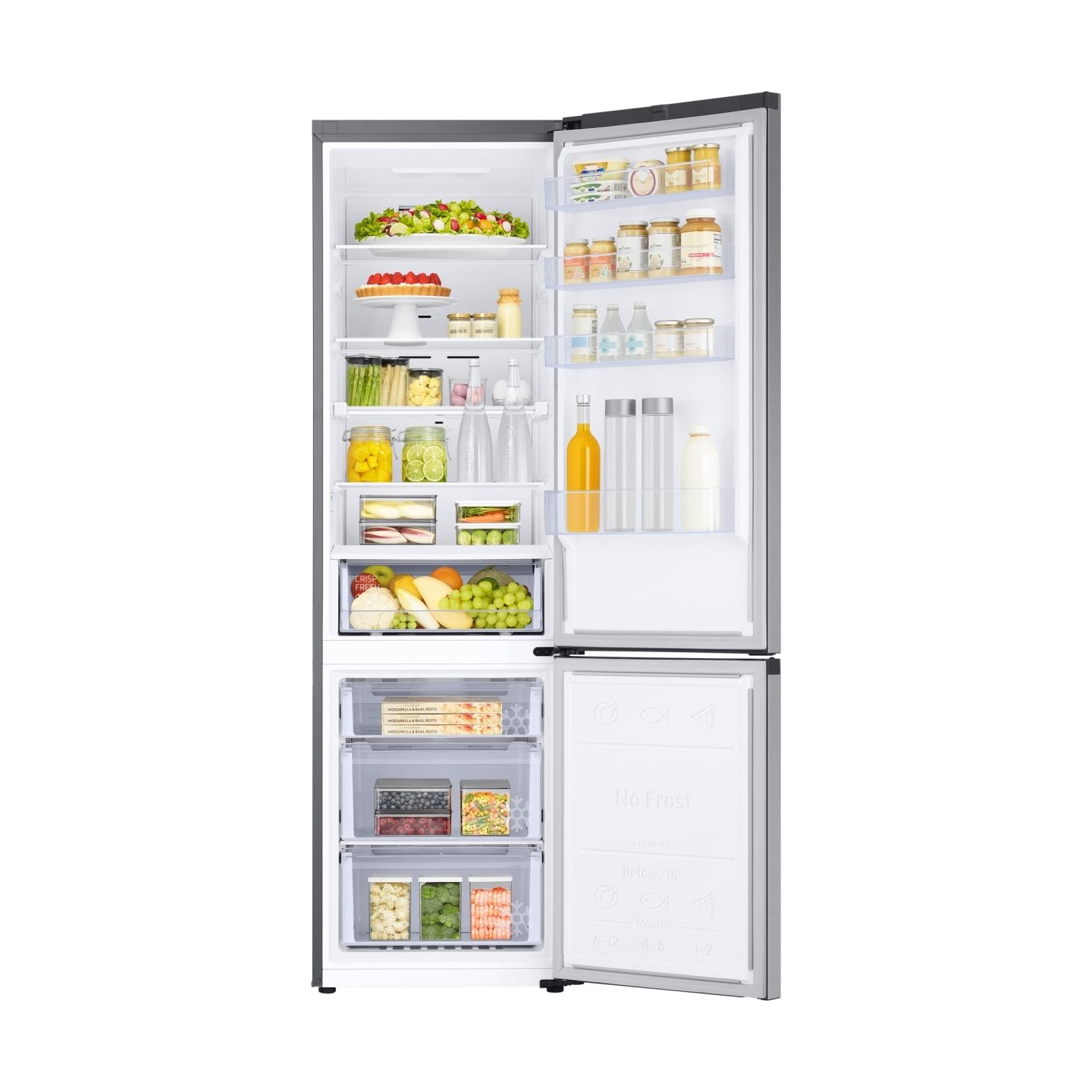 Samsung Refrigerator RB38C671DSA/EF, height 203cm, 390l, Energy class D, freezer 114l, fridge 276l / RB38C671DSA/EF