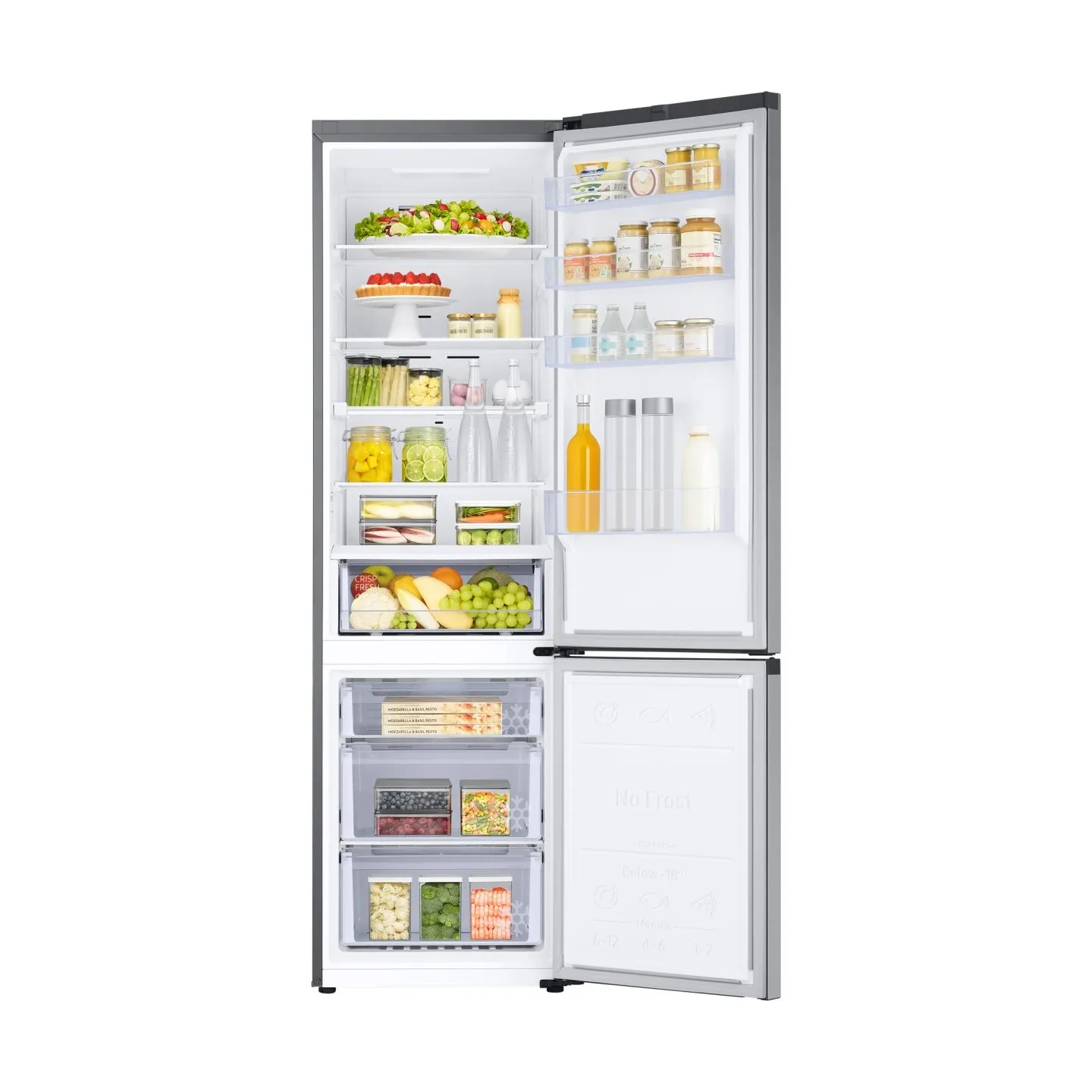 Samsung Refrigerator RB38C671DSA/EF, height 203cm, 390l, Energy class D, freezer 114l, fridge 276l / RB38C671DSA/EF