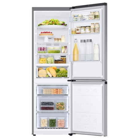 Samsung Refrigerator RB34C600ESA/EF, height185.3cm, 344l, Energy class E, freezer 114l, fridge 230l / RB34C600ESA/EF