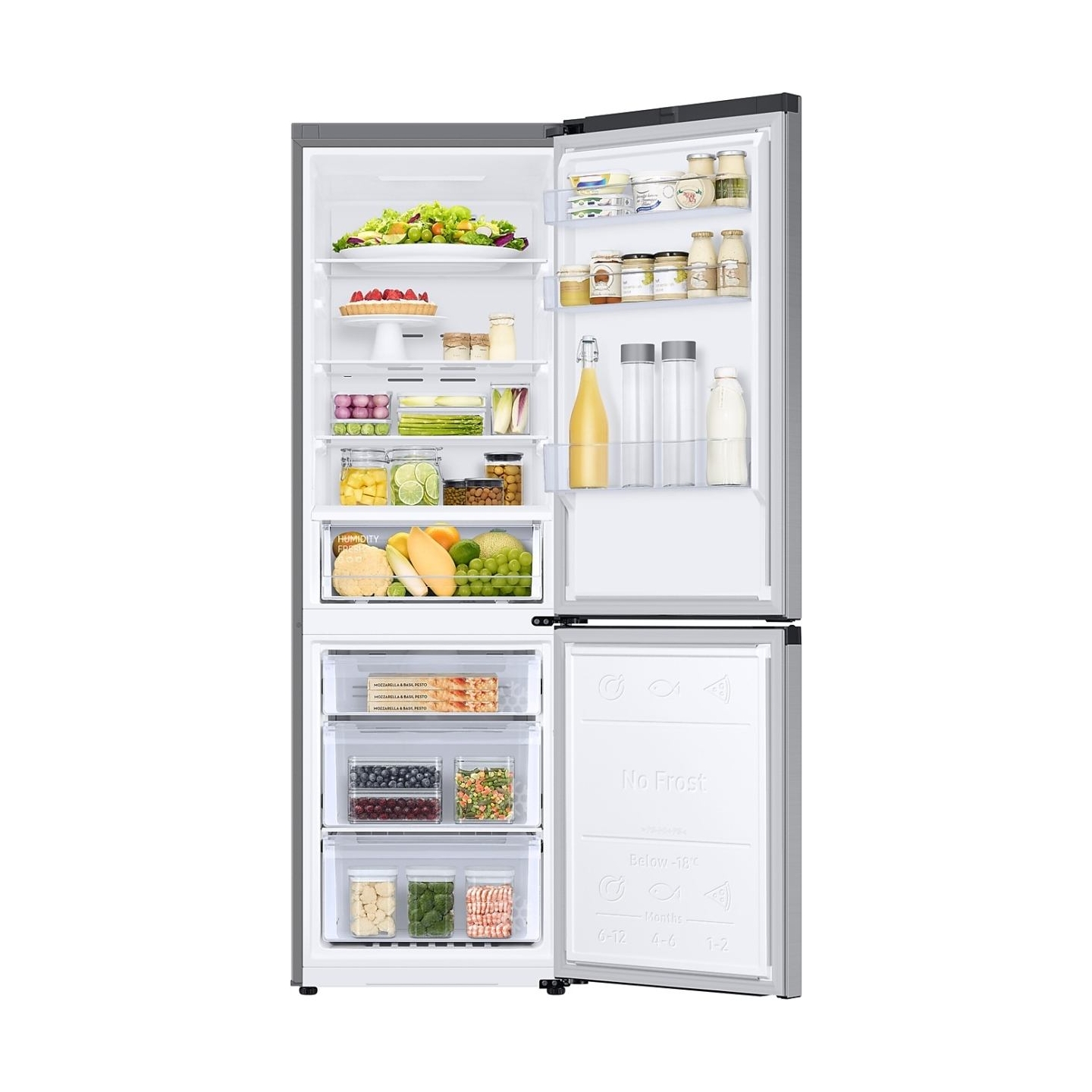 Samsung Refrigerator RB34C600ESA/EF, height185.3cm, 344l, Energy class E, freezer 114l, fridge 230l / RB34C600ESA/EF