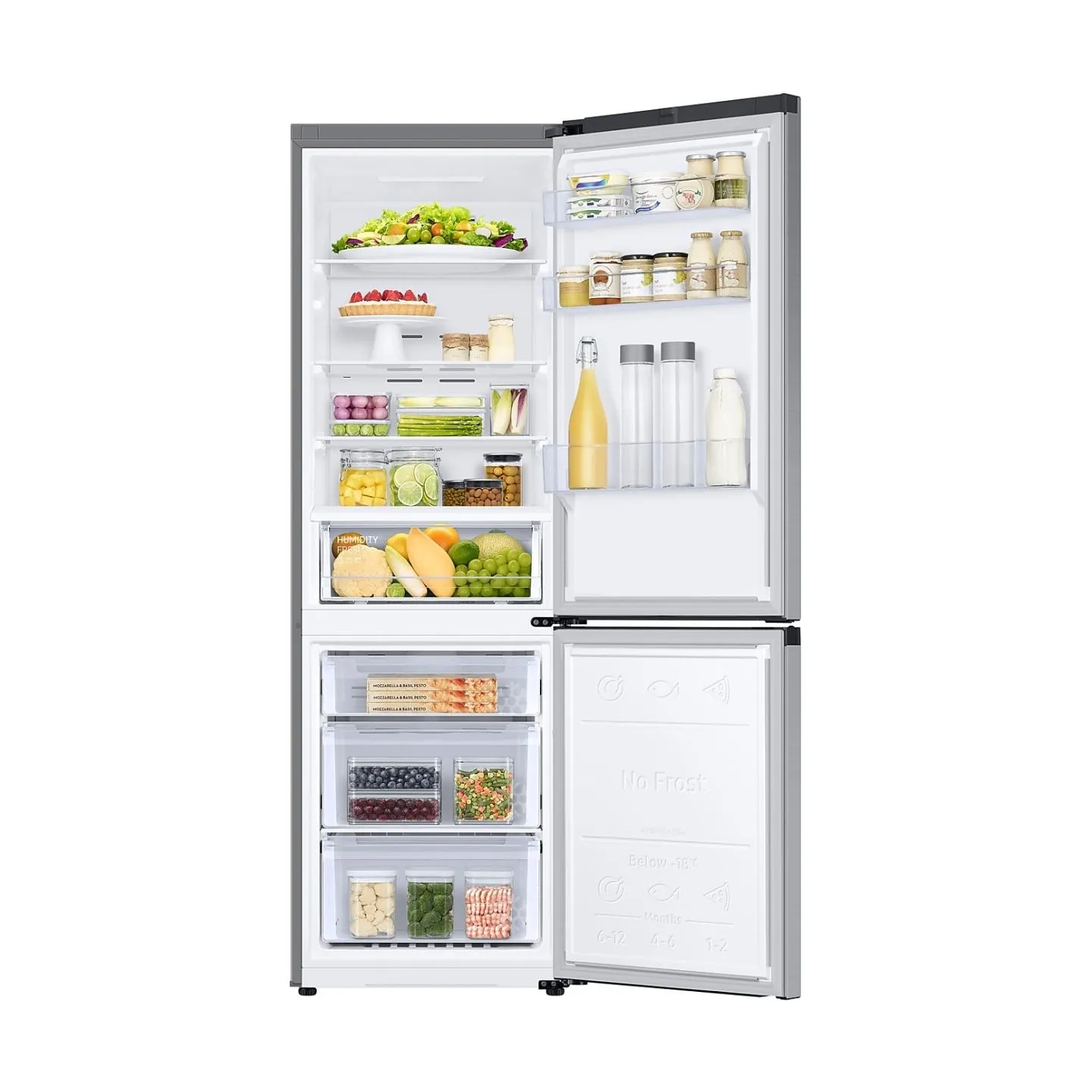 Samsung Refrigerator RB34C600ESA/EF, height185.3cm, 344l, Energy class E, freezer 114l, fridge 230l / RB34C600ESA/EF