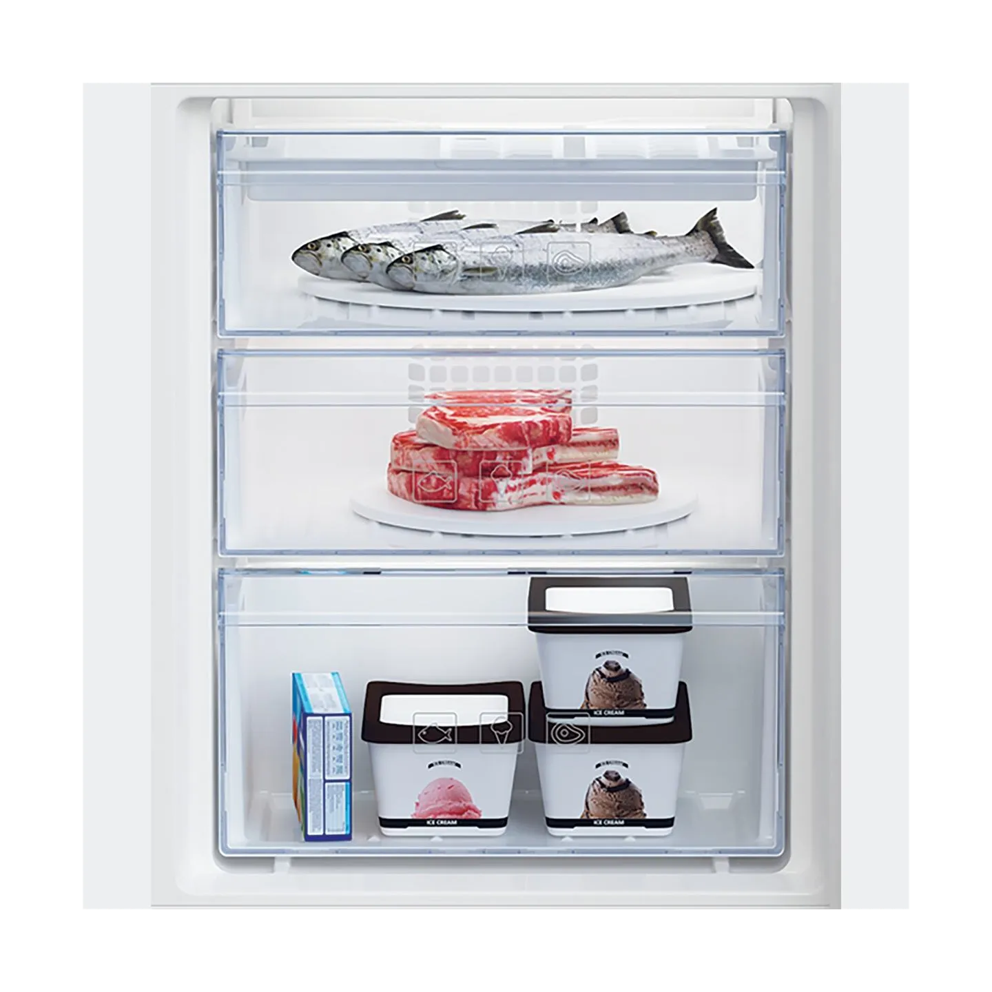 Beko Built-in Refrigerator BCSA285K4SN, Height 177.5 cm, Energy class E, Inverter motor / BCSA285K4SN