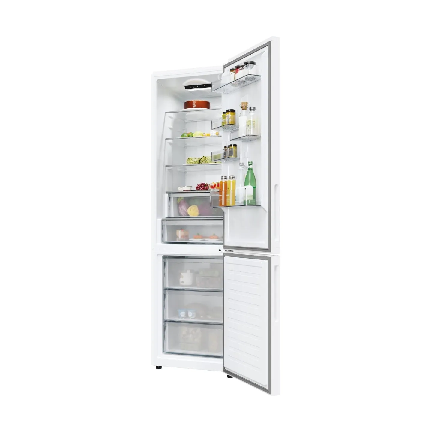 Candy refrigerator CNCQ2T620EW, Energy class E, Height 205 cm, 409 L, White, No Frost / CNCQ2T620EW