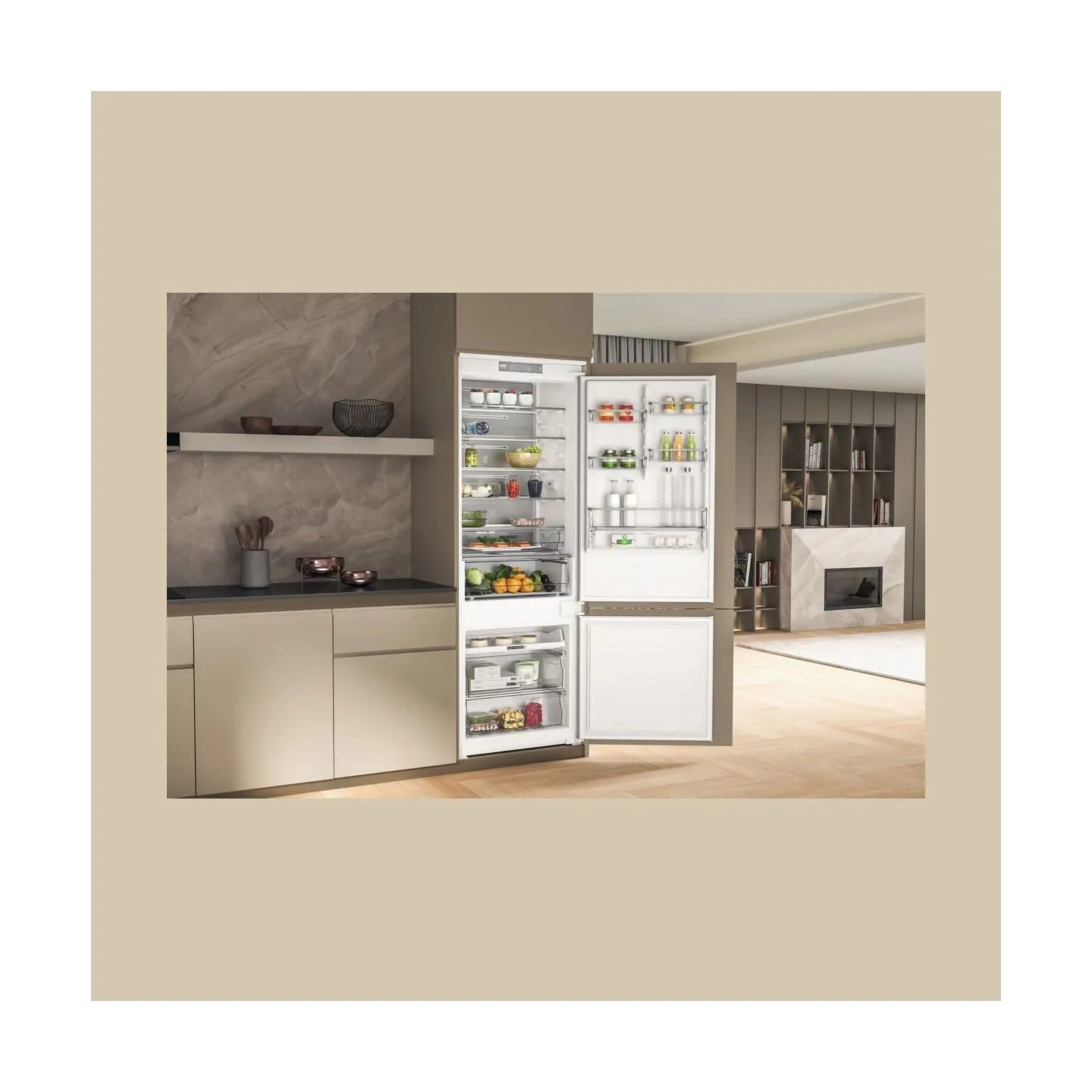 Whirlpool   Built-In Refrigerator WH SP70 T121, Width 69 cm, Height 193,5 cm, Energy class E, No frost / WHSP70T121