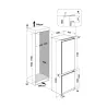 Whirlpool   Built-In Refrigerator WH SP70 T121, Width 69 cm, Height 193,5 cm, Energy class E, No frost / WHSP70T121