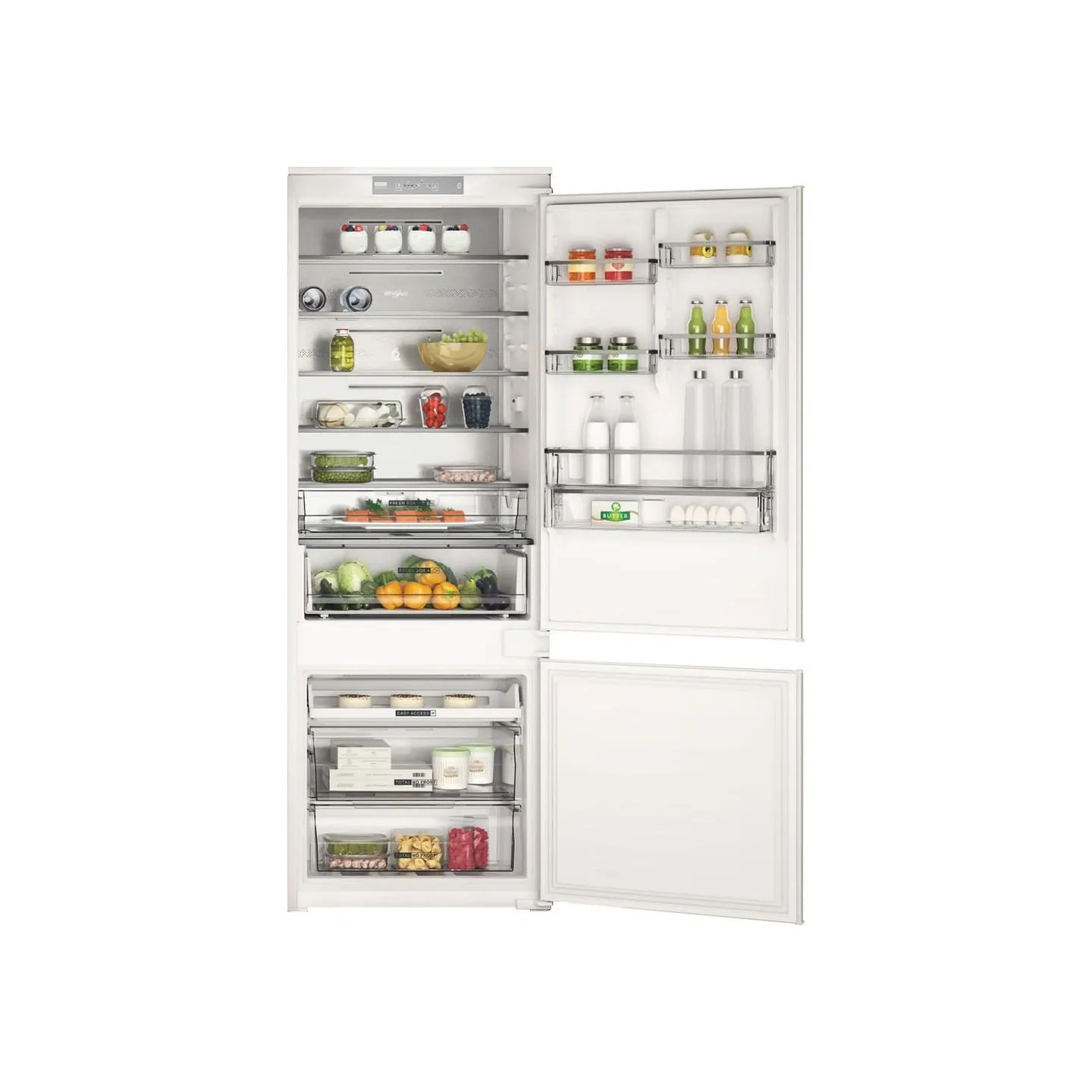 Whirlpool   Built-In Refrigerator WH SP70 T121, Width 69 cm, Height 193,5 cm, Energy class E, No frost / WHSP70T121