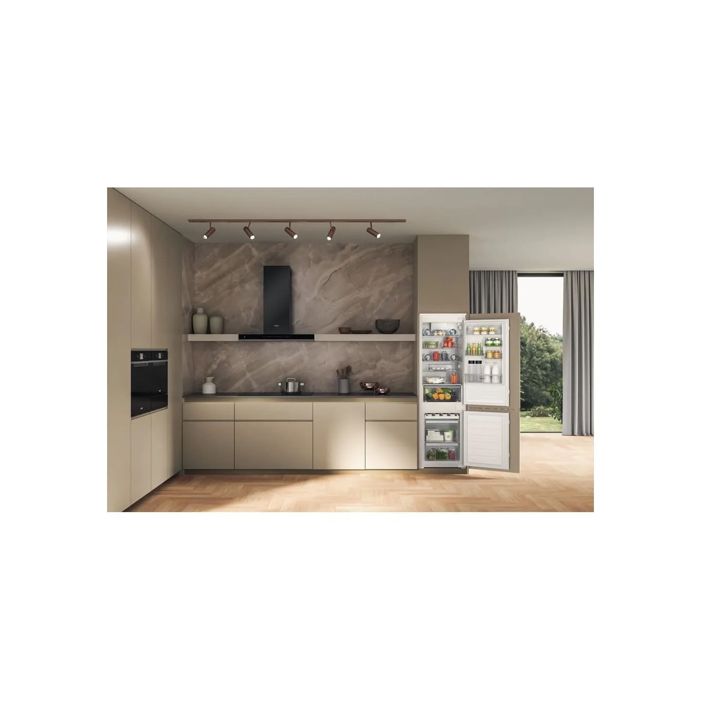 Whirlpool Built-In Refrigerator WHC18D011C1 SF, Height 177 cm, Energy class E, Stop frost / WHC18D011C1SF