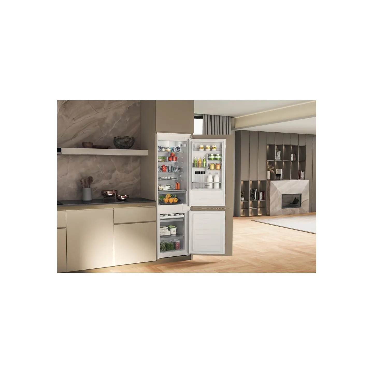 Whirlpool Built-In Refrigerator WHC18D011C1 SF, Height 177 cm, Energy class E, Stop frost / WHC18D011C1SF