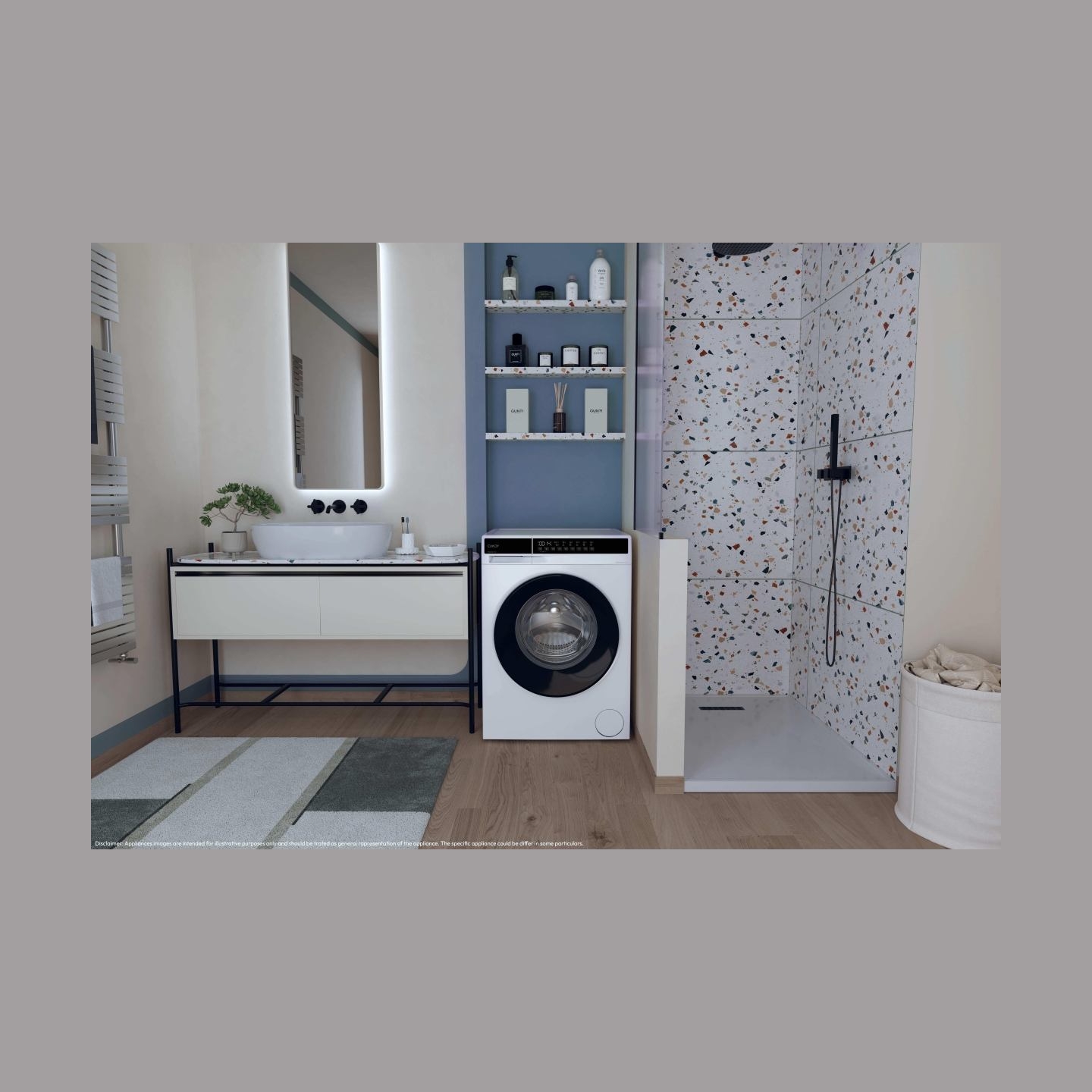 Candy Washing machine EY26SB7-S, 6kg, Energy class A, 1200 rpm, Depth 46,7 cm / EY26SB7-S