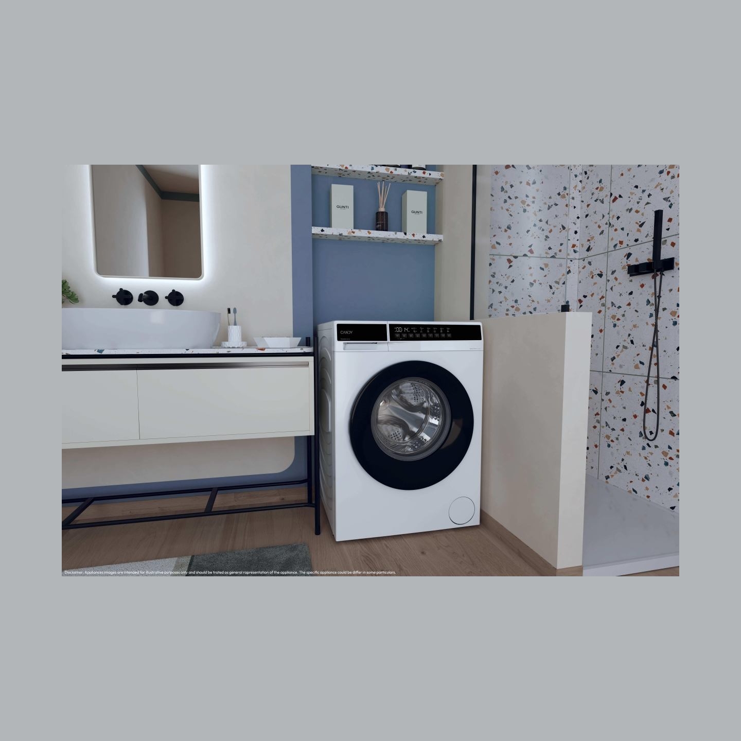 Candy Washing machine EY26SB7-S, 6kg, Energy class A, 1200 rpm, Depth 46,7 cm / EY26SB7-S