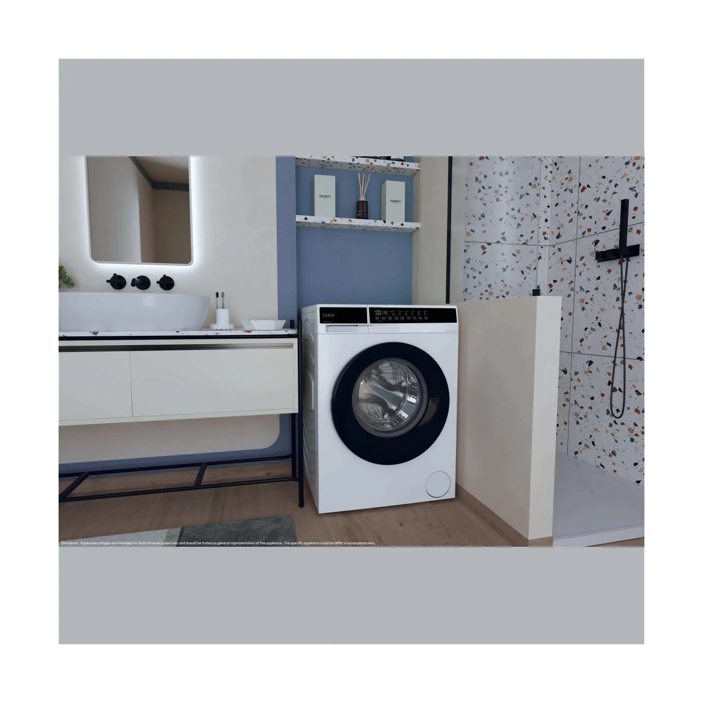 Candy Washing machine EY26SB7-S, 6kg, Energy class A, 1200 rpm, Depth 46,7 cm / EY26SB7-S