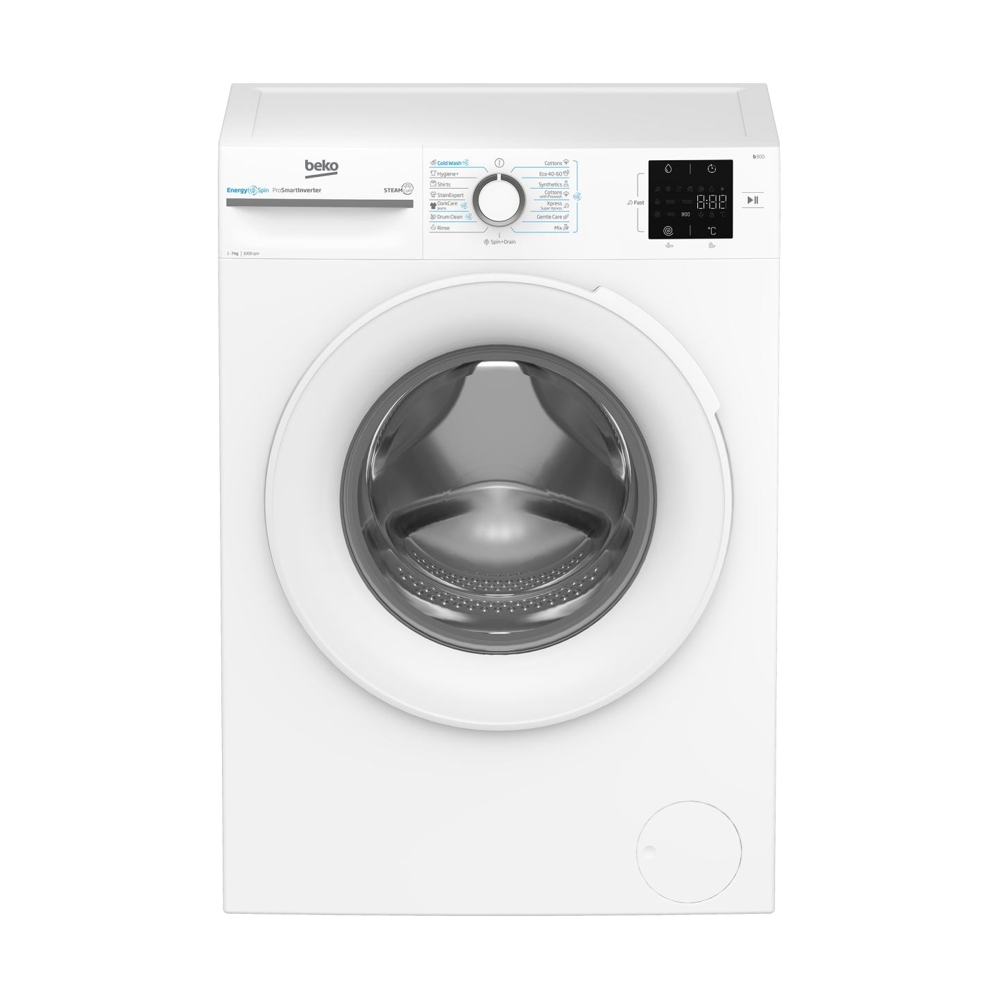 Beko Washing machine BM3WFSU37013WW, 7 kg, Energy class A, 49.6 cm, 1000 rpm, Inverter motor, Steam Cure / BM3WFSU37013WW