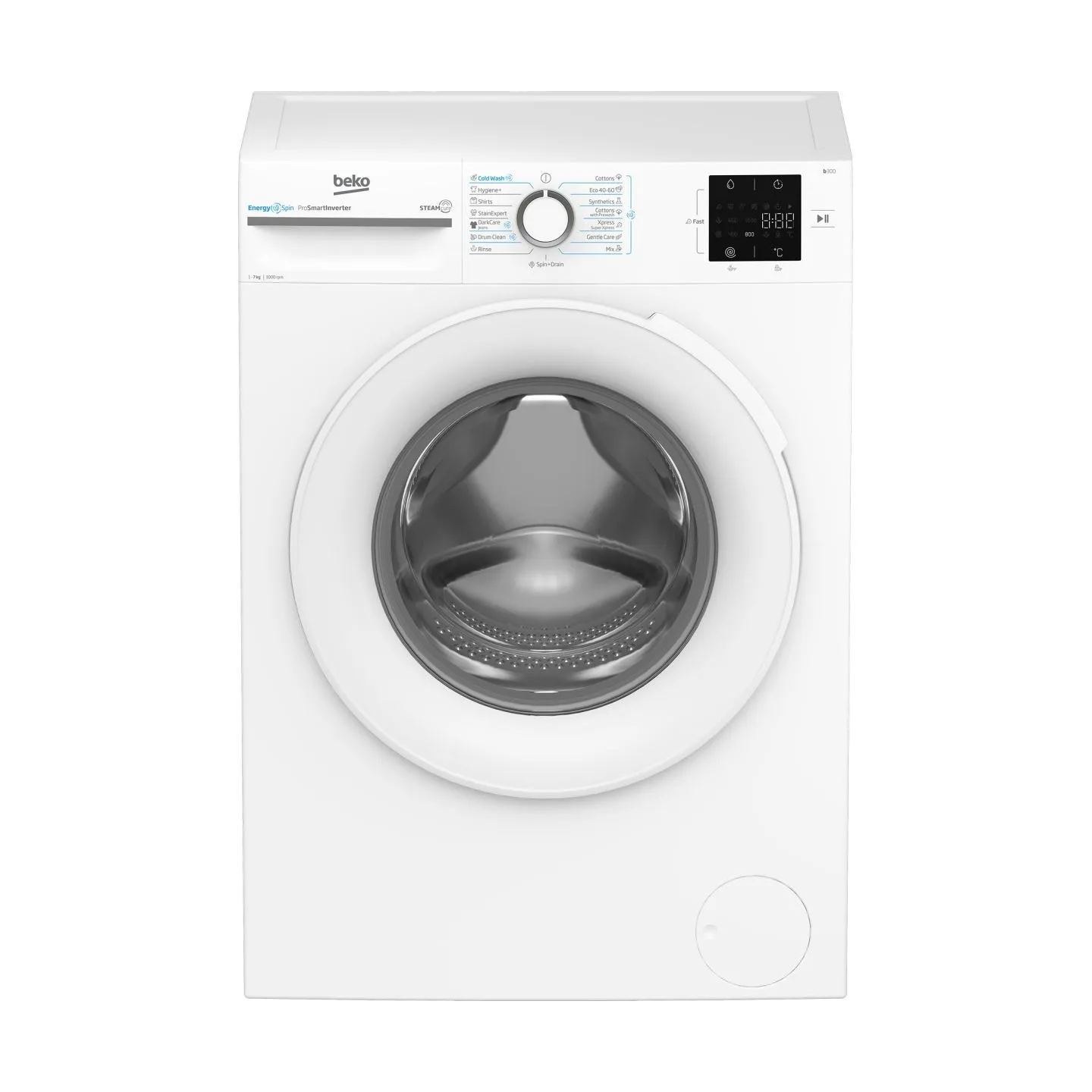 Beko Washing machine BM3WFSU37013WW, 7 kg, Energy class A, 49.6 cm, 1000 rpm, Inverter motor, Steam Cure / BM3WFSU37013WW