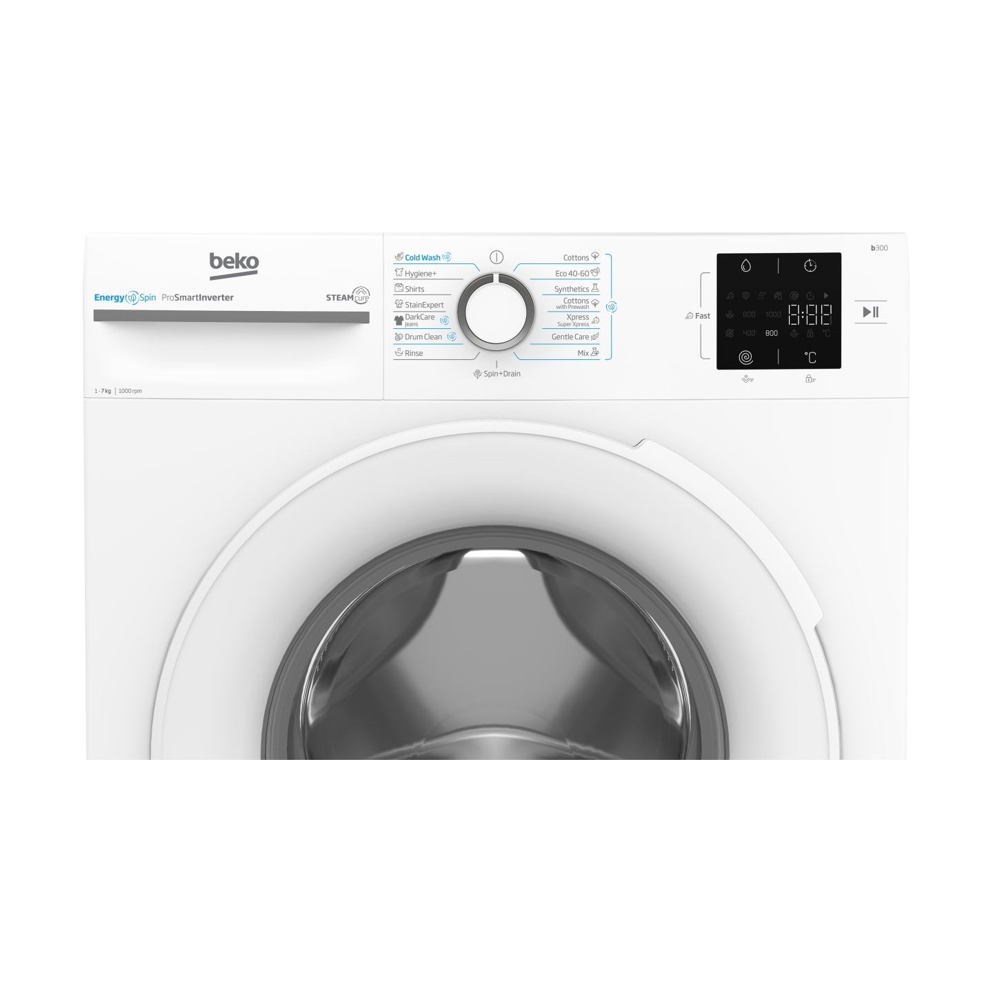 Beko Washing machine BM3WFSU37013WW, 7 kg, Energy class A, 49.6 cm, 1000 rpm, Inverter motor, Steam Cure / BM3WFSU37013WW