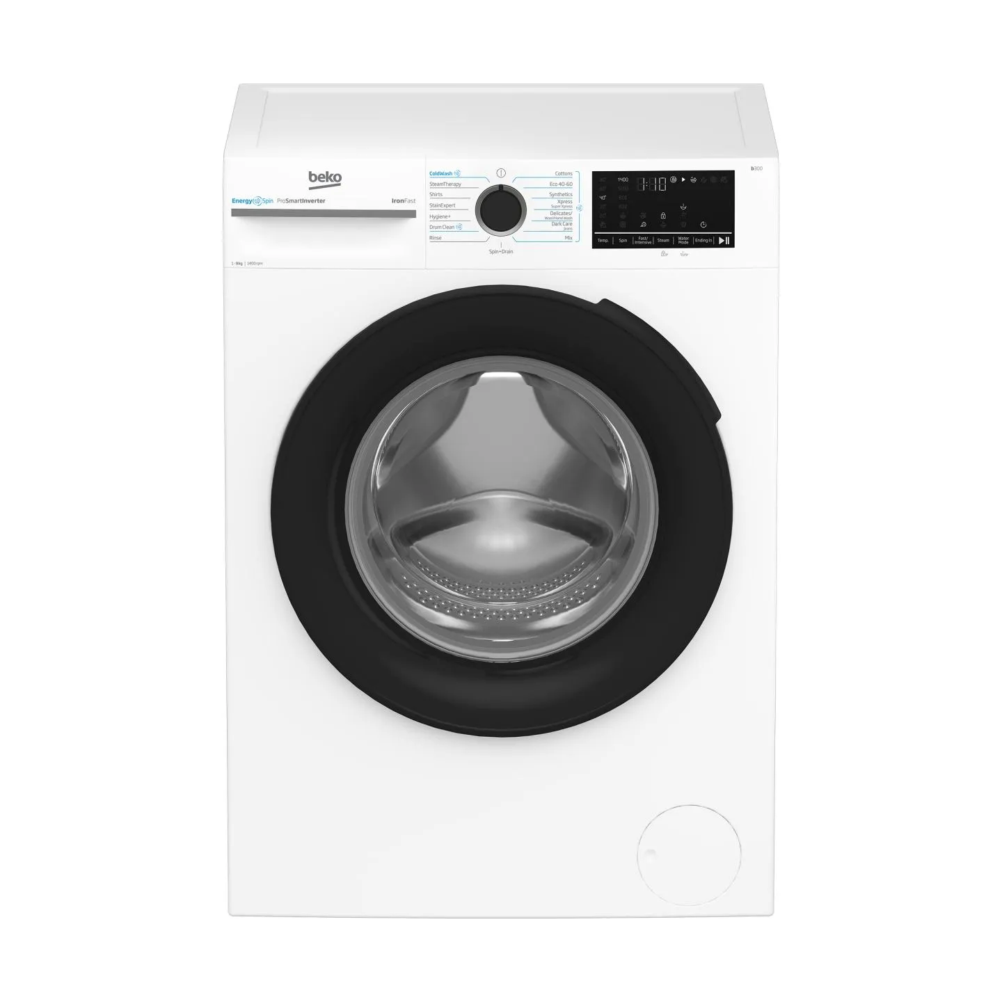 Beko Washing machine BM3WFSU49415WB, 9 kg, Energy class A, 51.8 cm, 1400 rpm, Inverter motor, Steam Cure / BM3WFSU49415WB