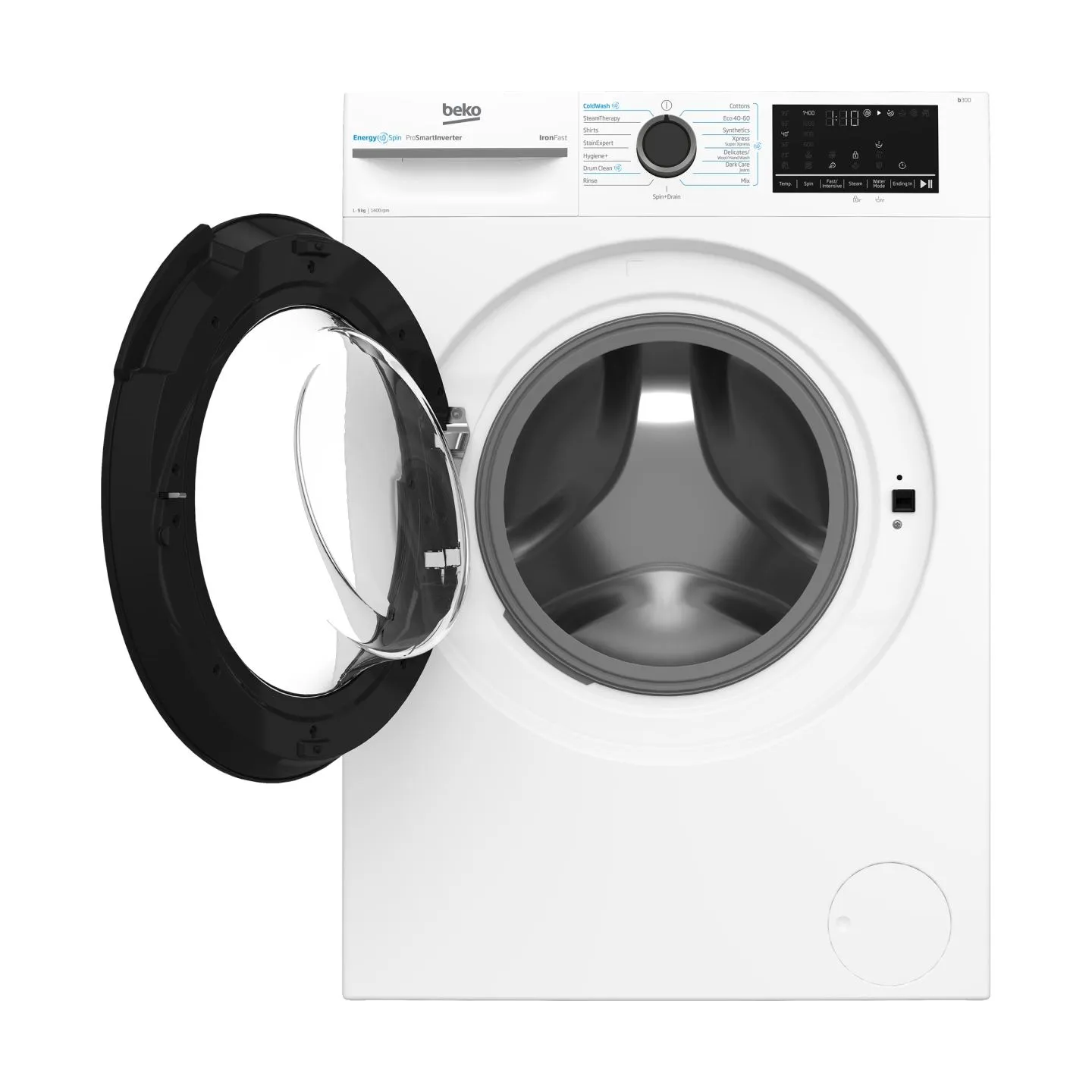 Beko Washing machine BM3WFSU49415WB, 9 kg, Energy class A, 51.8 cm, 1400 rpm, Inverter motor, Steam Cure / BM3WFSU49415WB