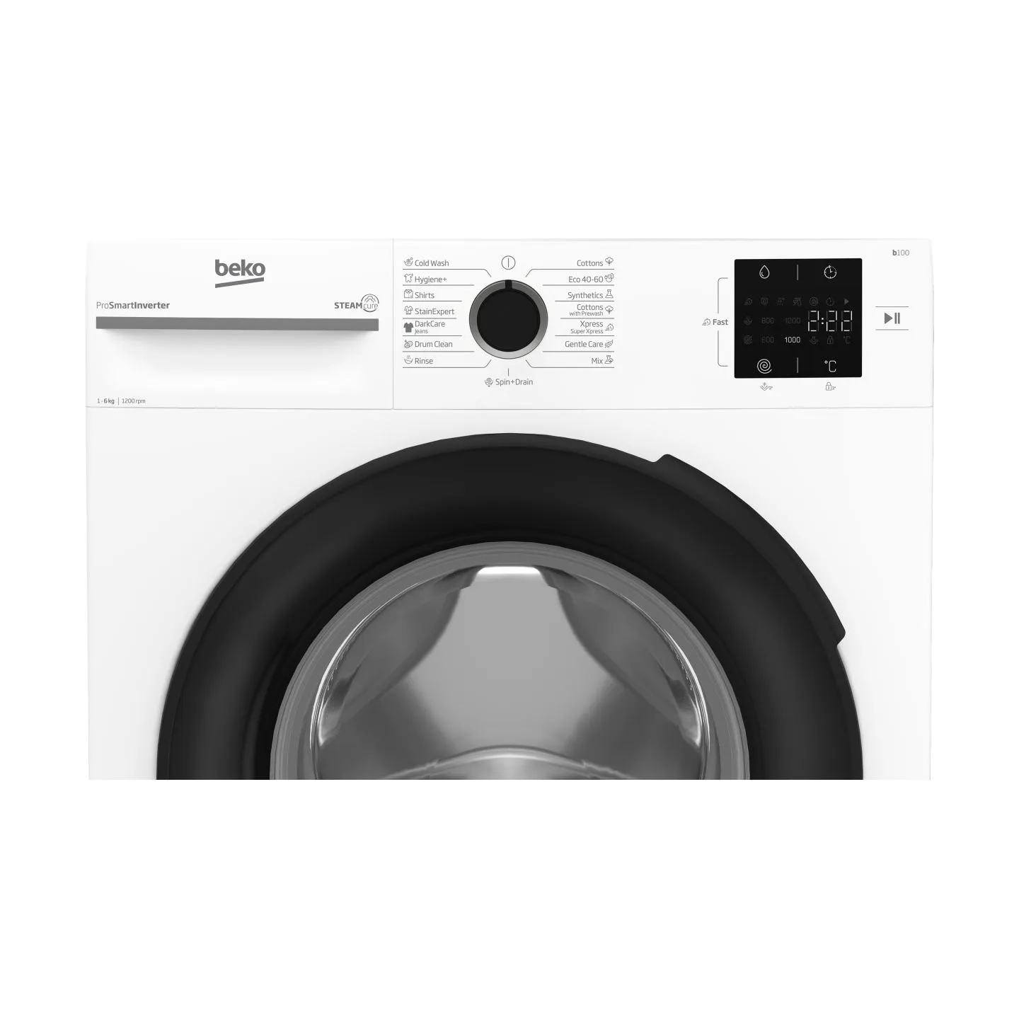 Beko Washing machine BM1WFSU36233WB, 6 kg, Energy class B, 44.6 cm, 1200 rpm, Inverter motor, Steam Cure / BM1WFSU36233WB