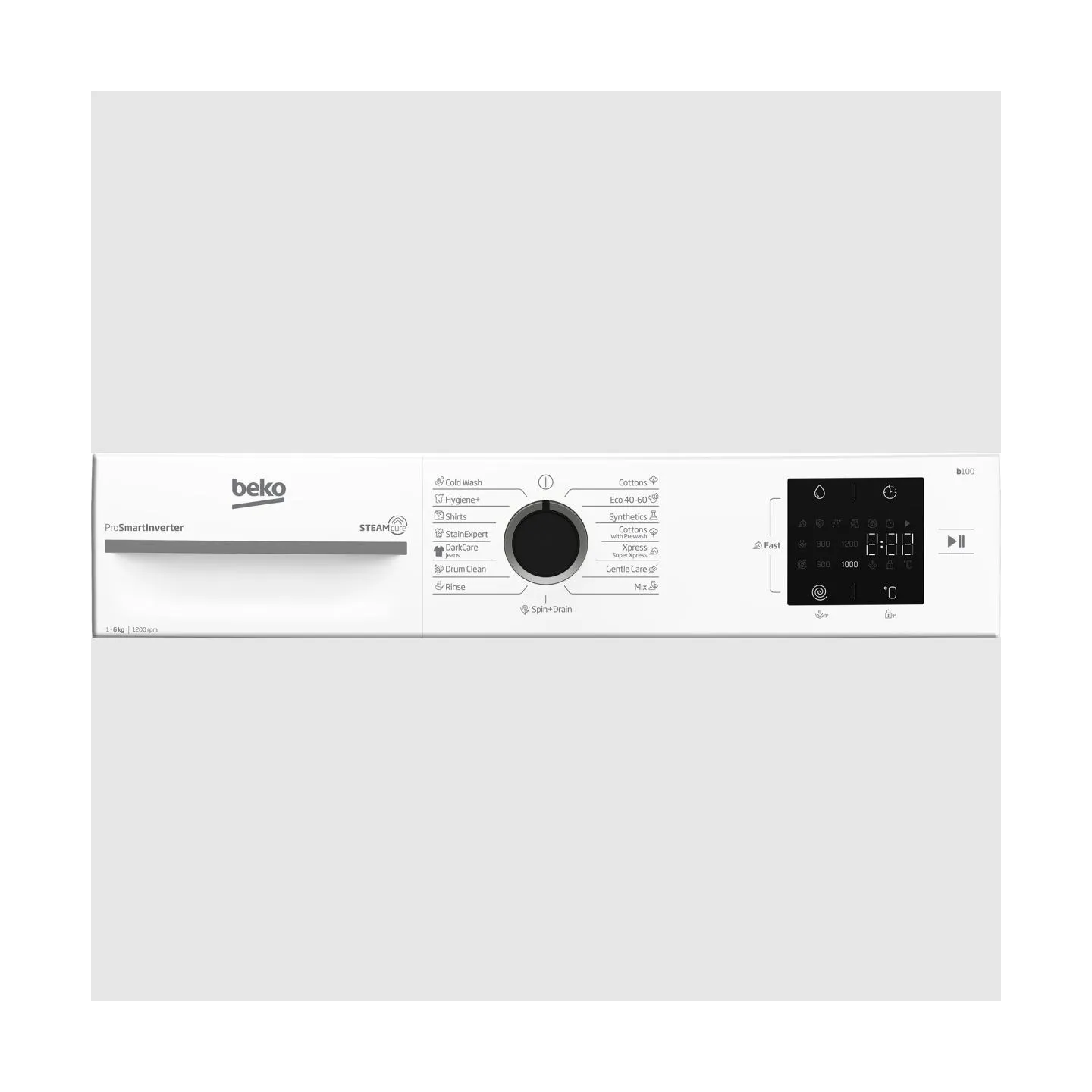 Beko Washing machine BM1WFSU36233WB, 6 kg, Energy class B, 44.6 cm, 1200 rpm, Inverter motor, Steam Cure / BM1WFSU36233WB