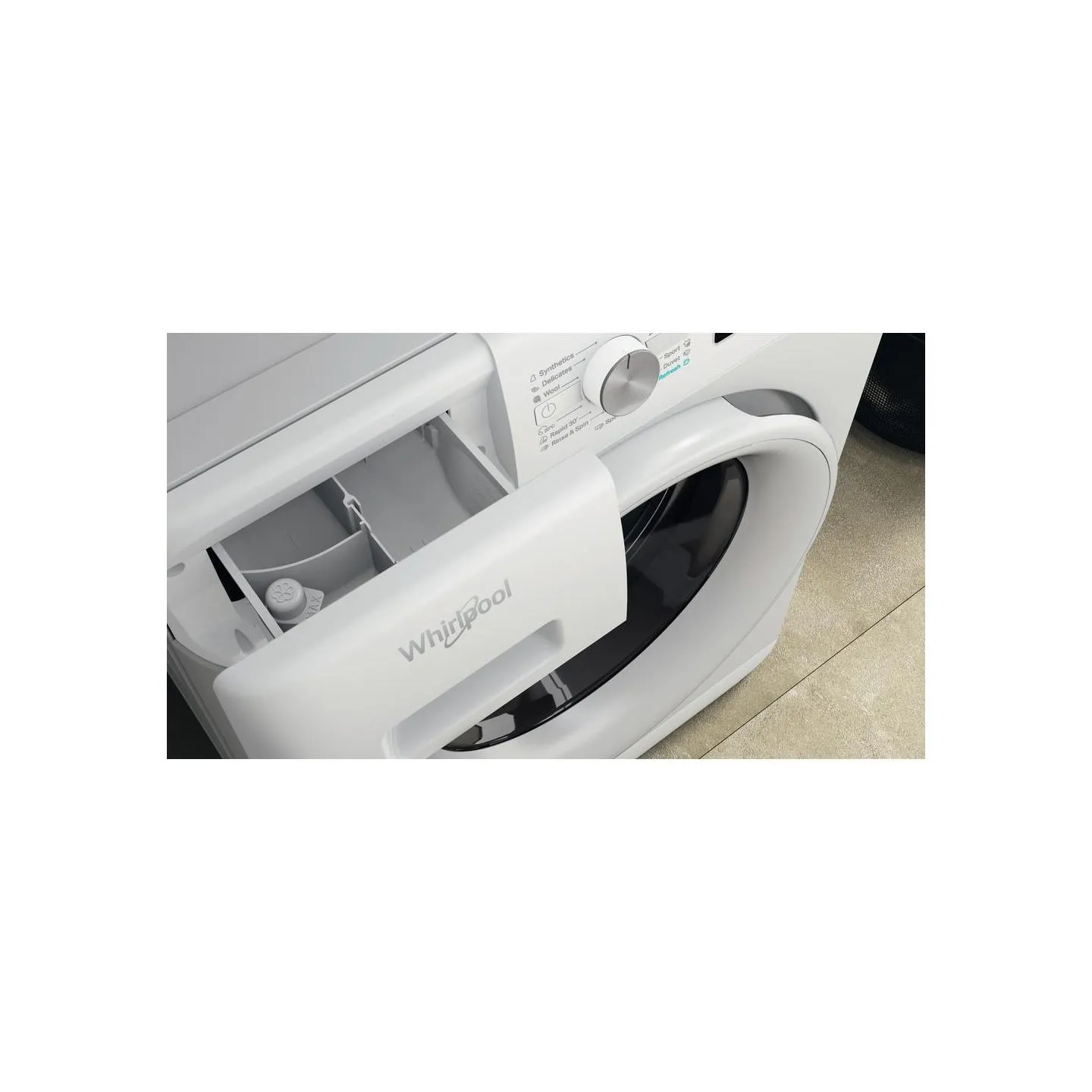Whirlpool Washing machine FFB 8258 WV EE, 8 kg, 1200 rpm, Energy class B, Depth 63 cm, Steam refresh / FFB8258WVEE