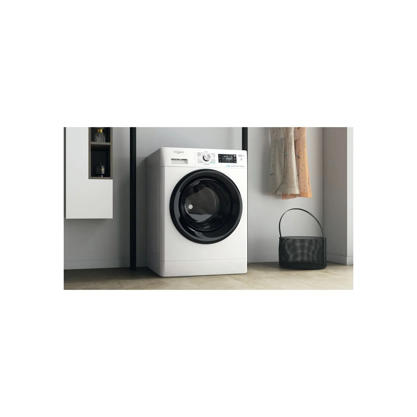 Whirlpool Washing machine - Dryer FFWDB 864349 BV EE, 1400 rpm, Energy class D, 8kg - 6kg, Depth 54 cm, Inverter motor, Steam Re