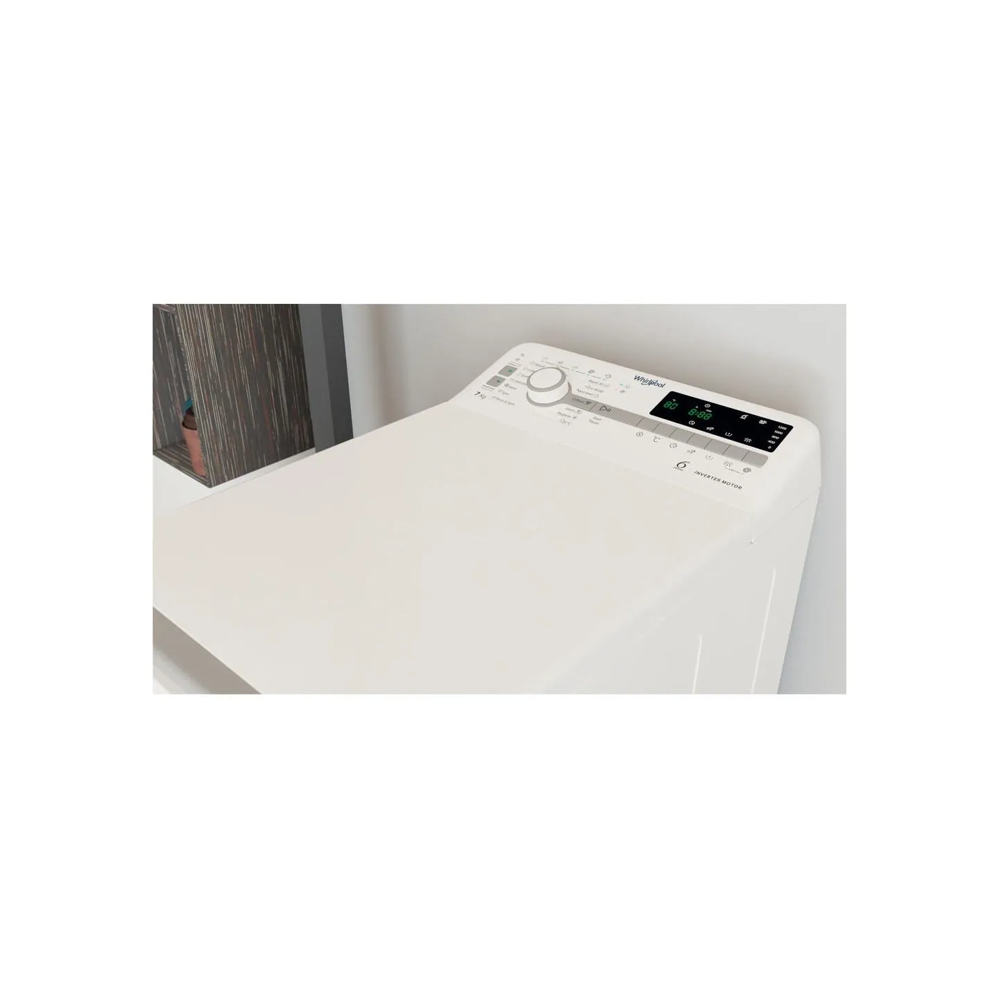 Whirlpool Top load washing machine TDLR 7231BS EU 7 kg, 1200 rpm, Energy class D, Width 40 cm, Depth 60 cm, Inverter motor / TDL