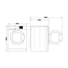 Whirlpool Washing machine WRBSS 6249 W EU, 6 kg,  1200 rpm, Energy class E, Depth 42.5 cm, Inverter motor / WRBSS6249WEU?/PACKAG
