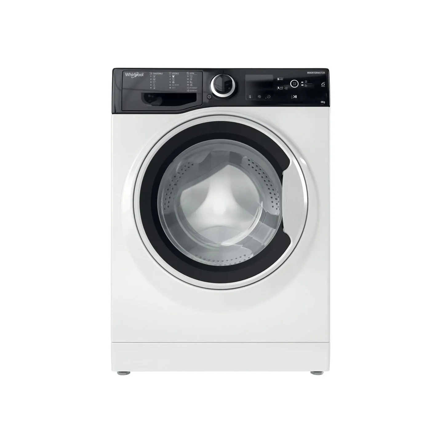 Whirlpool Washing machine WRBSS 6249 W EU, 6 kg,  1200 rpm, Energy class E, Depth 42.5 cm, Inverter motor / WRBSS6249WEU?/PACKAG