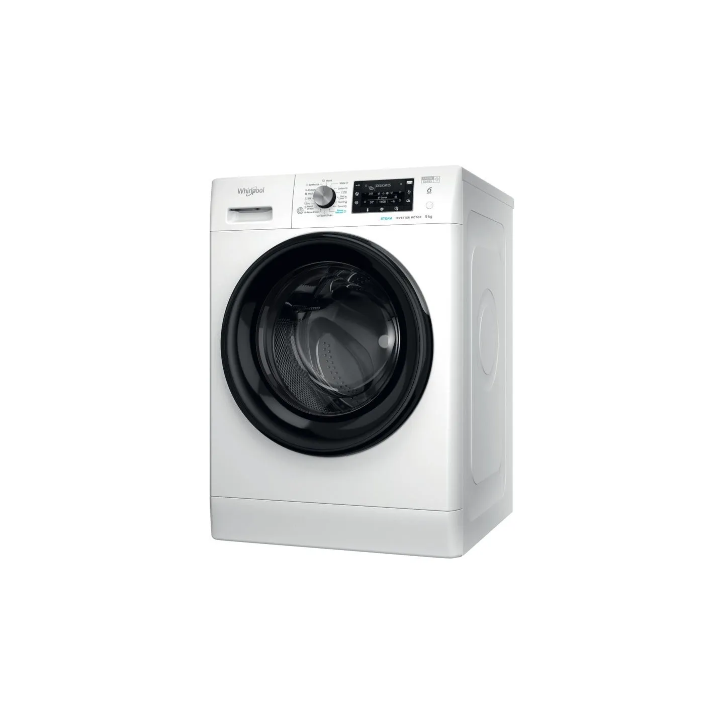 Whirlpool Washing machine FFD 9489 BV EE, 9kg, 1400 rpm, Energy class A, Depth 63 cm, Inverter motor, Black doors / FFD9489BVEE