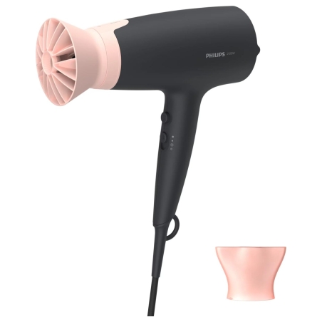Philips 3000 series Hair Dryer BHD350/10, 2100W, 6 heat and speed settings, Advanced ionizing care, ThermoProtect Supplement / B