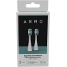 Aeno Replacement toothbrush heads, White, Dupont bristles, 2pcs in set (for ADB0001S/ADB0002S)