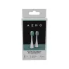 Aeno Replacement toothbrush heads, White, Dupont bristles, 2pcs in set (for ADB0001S/ADB0002S)