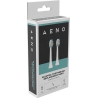 Aeno Replacement toothbrush heads, White, Dupont bristles, 2pcs in set (for ADB0003/ADB0005 and ADB0004/ADB0006)