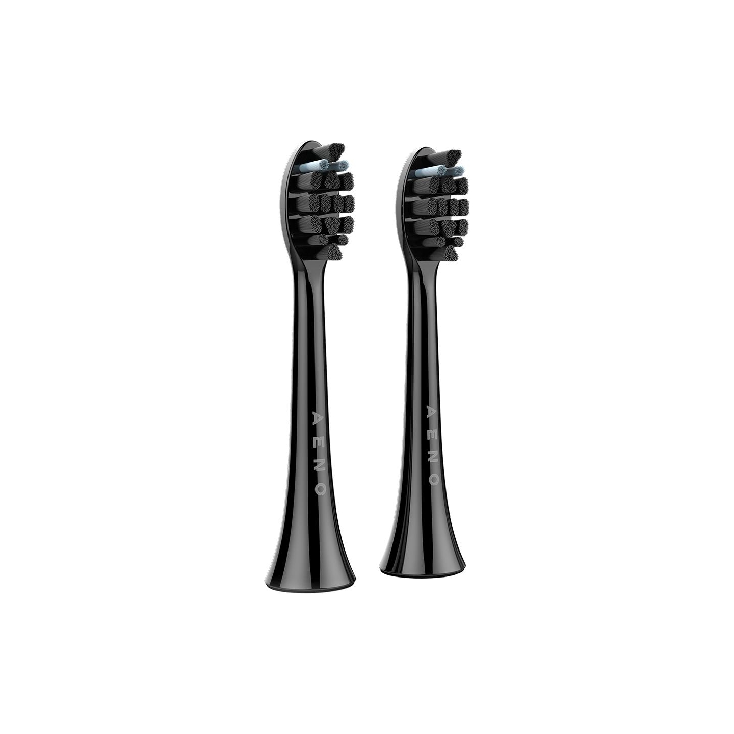 Aeno Replacement toothbrush heads, Black, Dupont bristles, 2pcs in set (for ADB0004/ADB0006 and ADB0003/ADB0005)