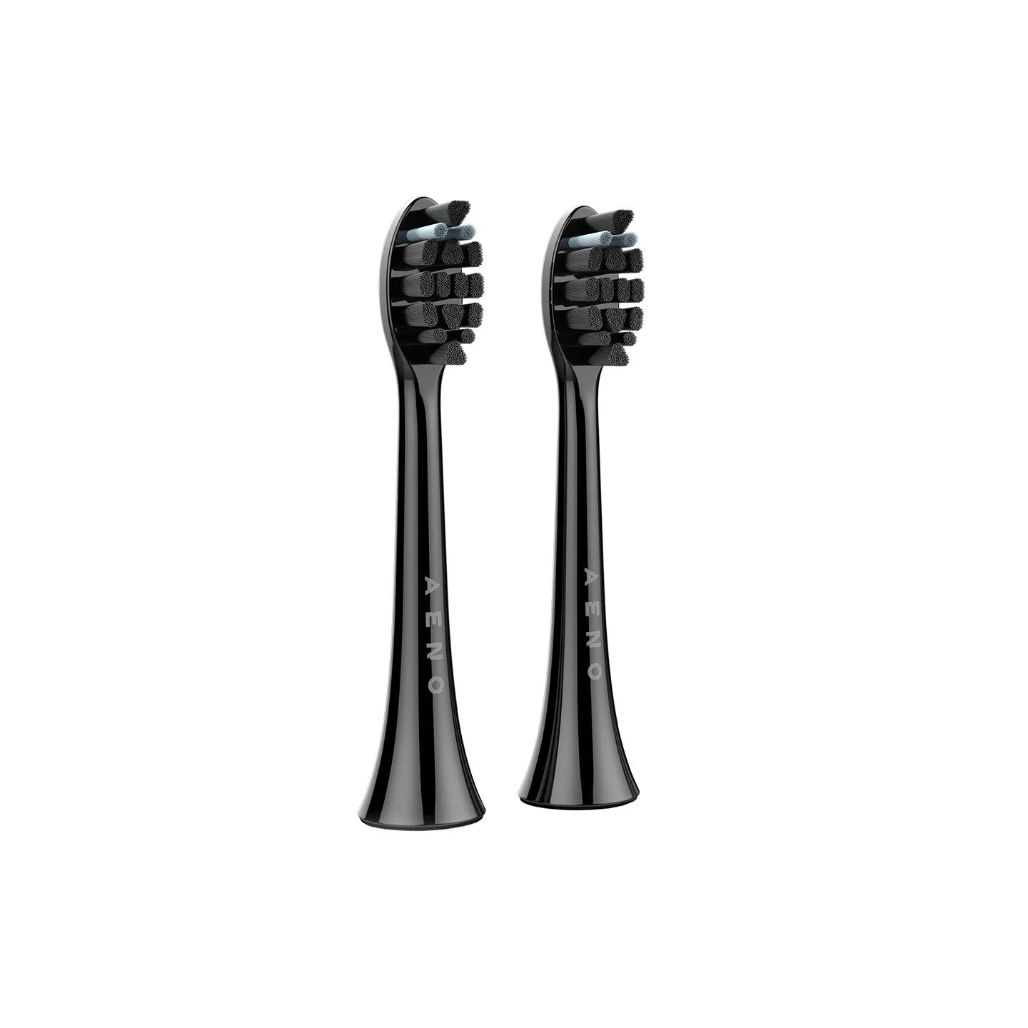 Aeno Replacement toothbrush heads, Black, Dupont bristles, 2pcs in set (for ADB0004/ADB0006 and ADB0003/ADB0005)