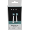 Aeno Replacement toothbrush heads, White, Dupont bristles, 2pcs in set (for ADB0007/ADB0008)