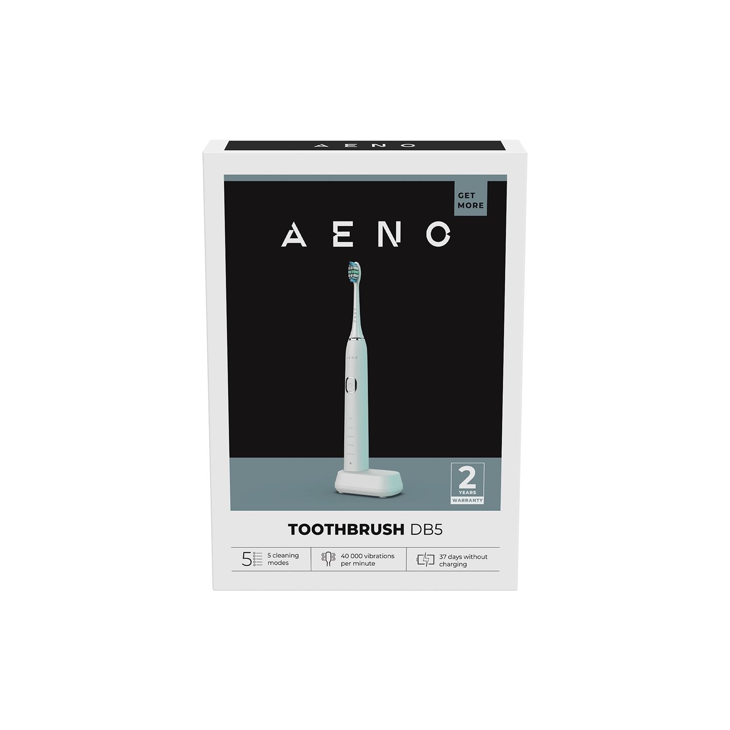 Aeno Sonic Electric Toothbrush DB5: White, 5 modes, wireless charging, 46000rpm, 40 days without charging, IPX7