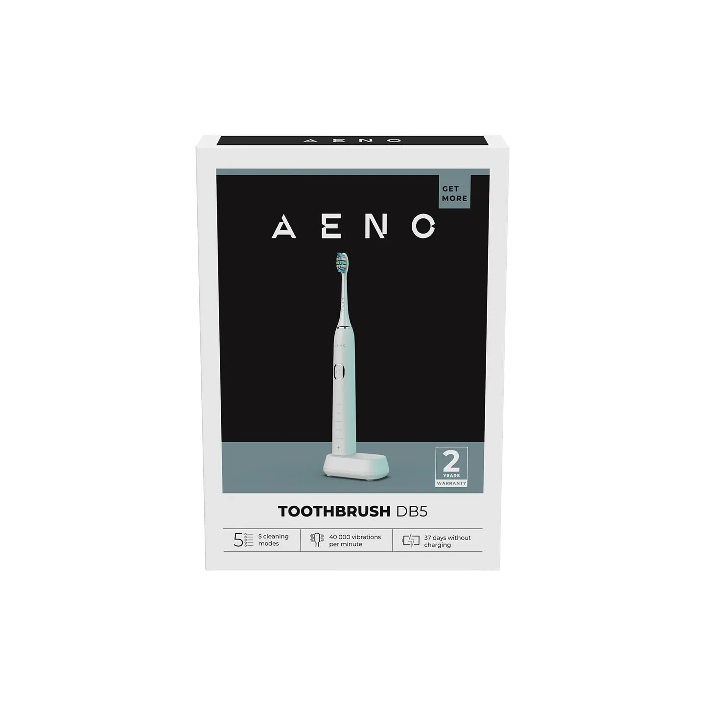 Aeno Sonic Electric Toothbrush DB5: White, 5 modes, wireless charging, 46000rpm, 40 days without charging, IPX7