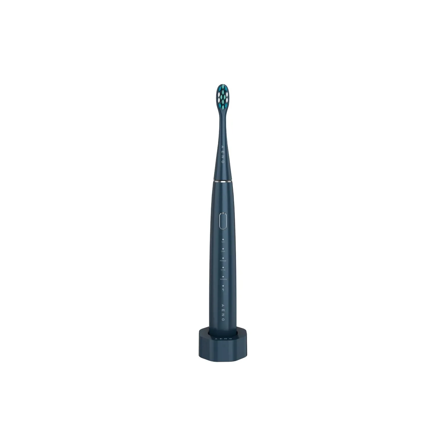 Aeno Wireless Tooth Brush, Navy Blue, 3 Brush Heads, 1400mAh, Function: Soft, Clean, Massage, White, Sweep