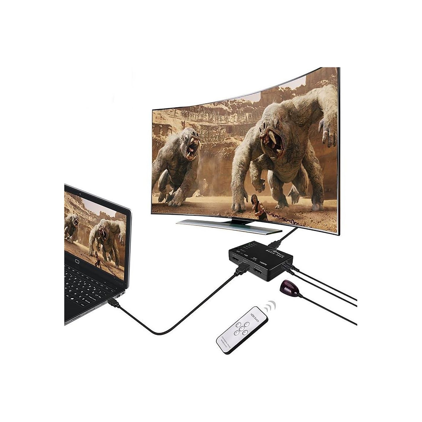 Media-Tech MT5207 5xHDMI switch 4K
