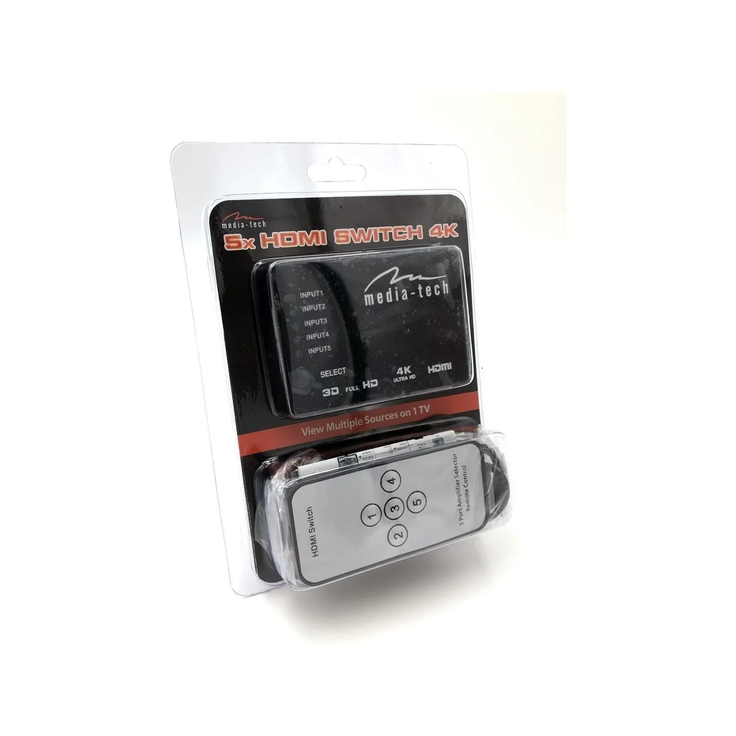 Media-Tech MT5207 5xHDMI switch 4K