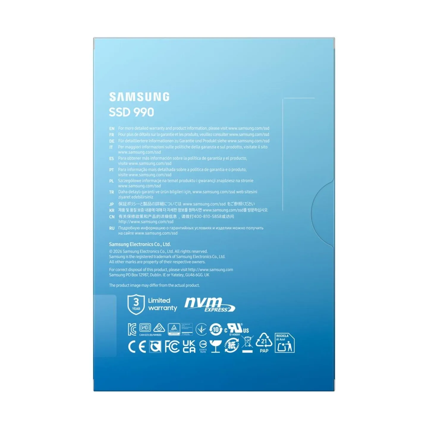Samsung SSD 990 2TB Gen4.0x4