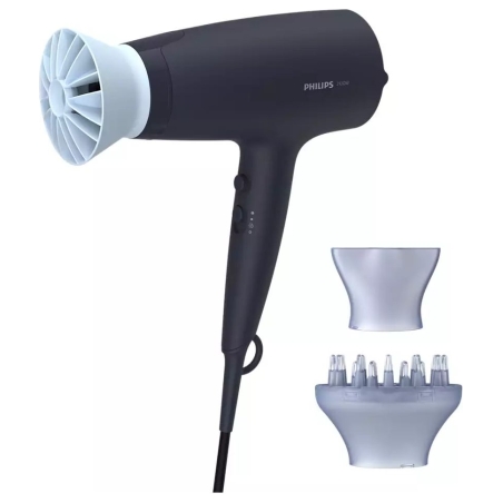 Philips 3000 series Hairdryer BHD360/20, 2100W, 6 heat and speed settings, Advanced ionizing care, ThermoProtect / BHD360/20