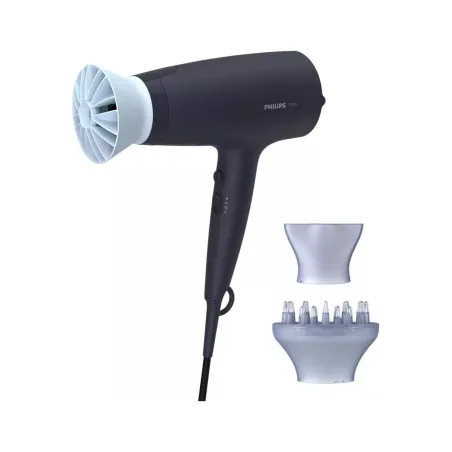 Philips | Hair Dryer | BHD360/20 | 2100 W | Number of temperature settings 6 | Ionic function | Diffuser nozzle | Black/Blue