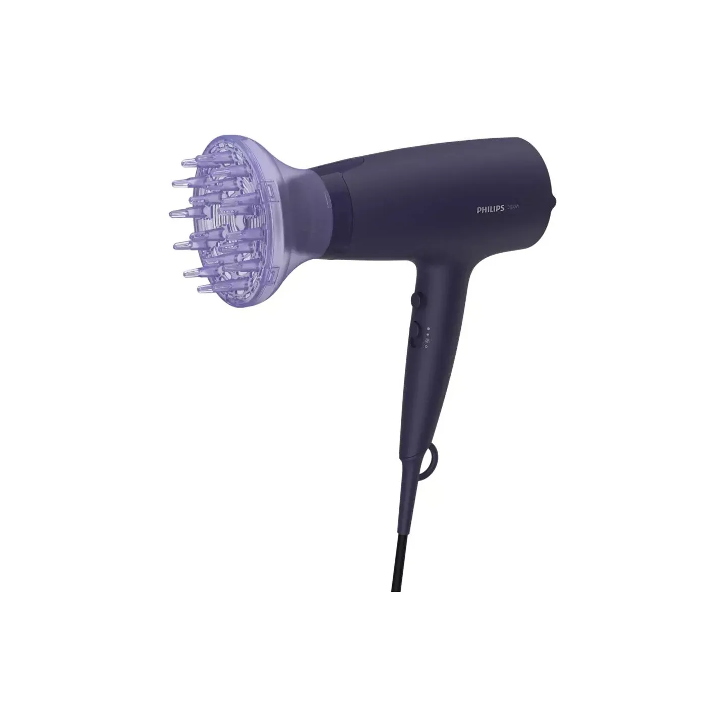 Philips | Hair Dryer | BHD360/20 | 2100 W | Number of temperature settings 6 | Ionic function | Diffuser nozzle | Black/Blue