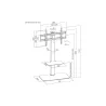 Gembird TV floor stand 43 - 86 black