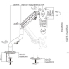 Gembird DISPLAY ACC MOUNTING ARM/17-32" MA-DA1-02 GEMBIRD
