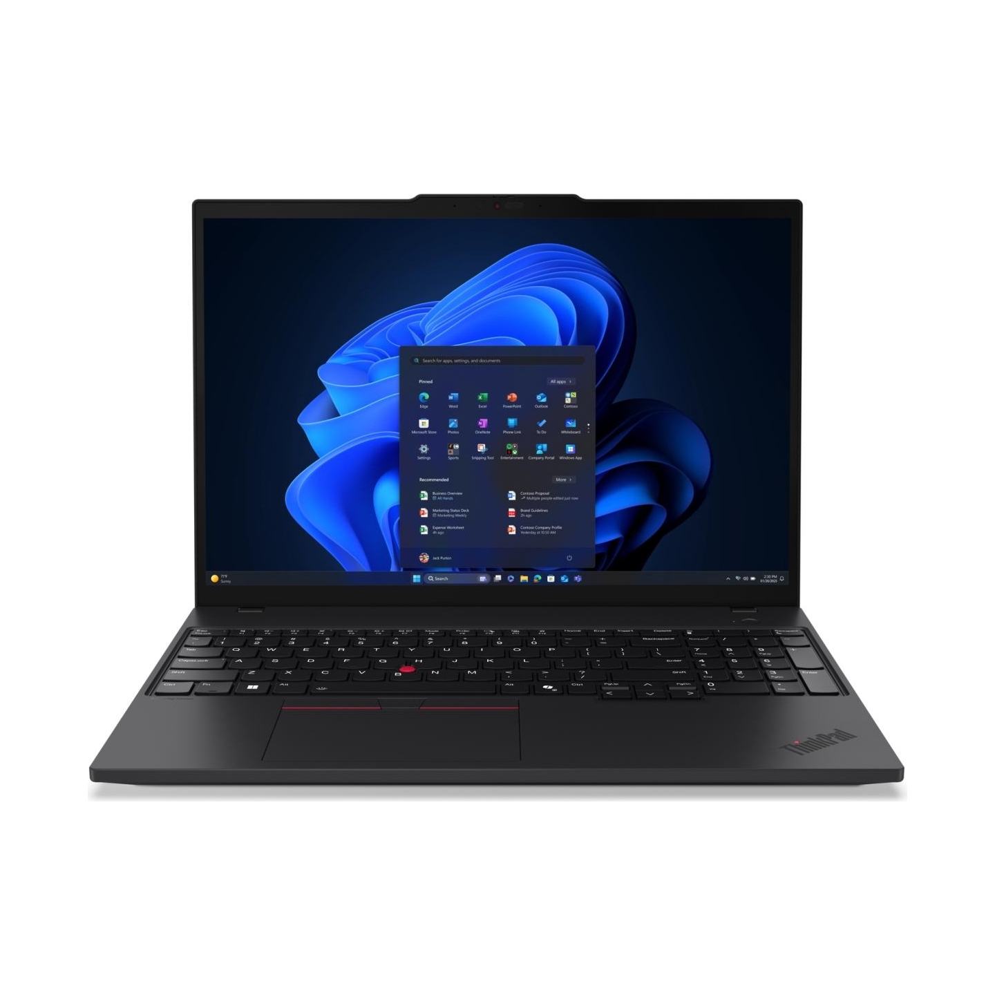 Lenovo ThinkPad T16 Gen 4 Core™ Ultra 7 255U 512GB SSD 32GB 16" WUXGA (1920x1200) IPS WIN11 Pro IR Webcam BLACK Backlit Keyboard