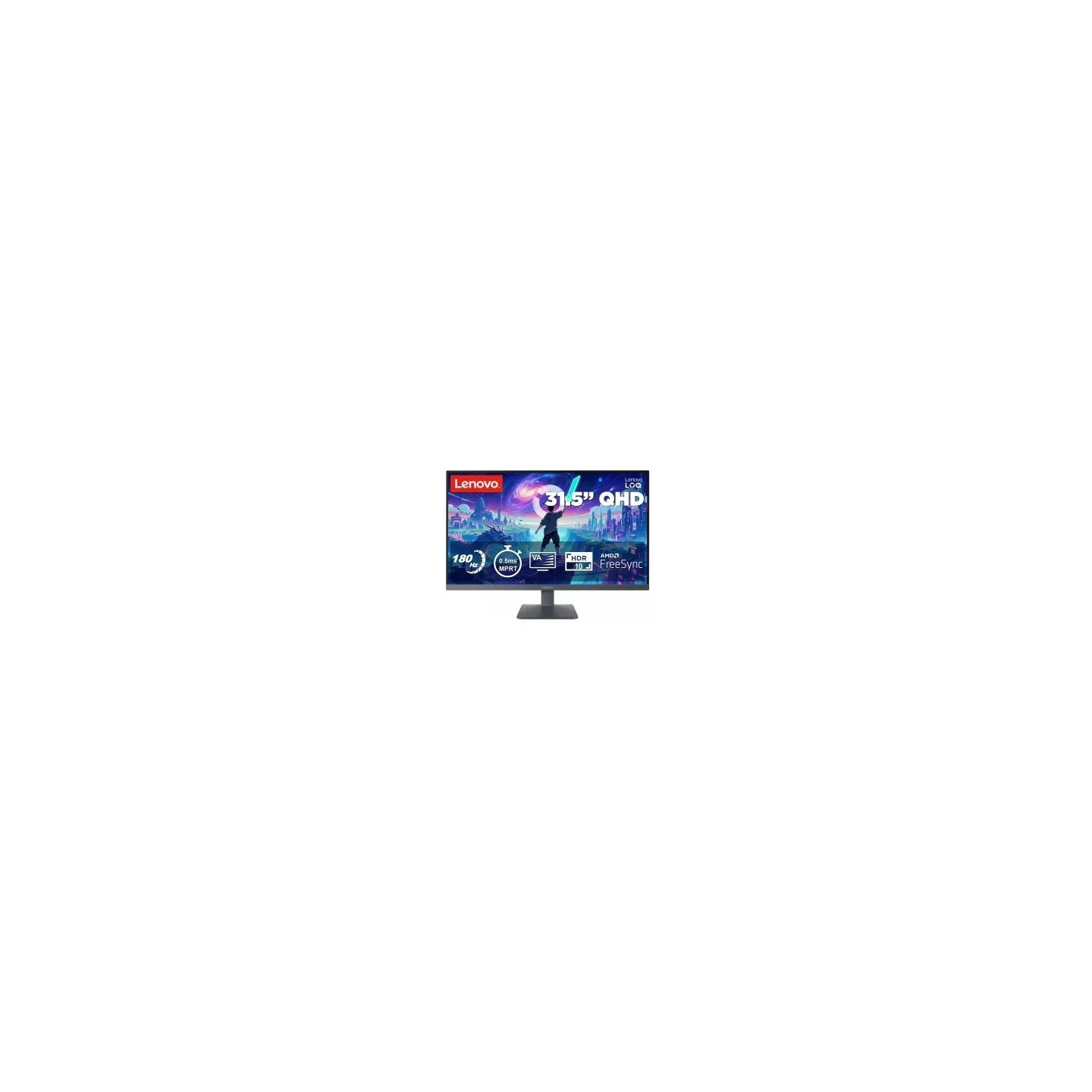 Lenovo LEGION LOQ 32Q-10 31.5" QHD WLED (2560X1440) VA/180HZ/300NITS/0.5MS/2X HDMI 2.1/DP 1.4 (3YEAR WARRANTY)